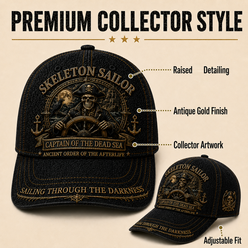 💀 SKELETON SAILOR — Captain Of The Dead Sea Limited Edition Hat