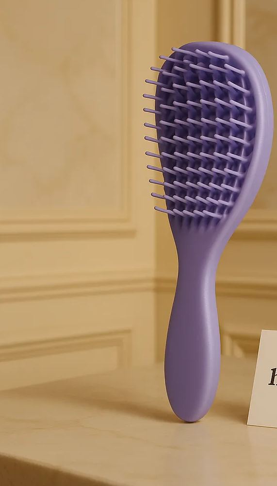 Luxury Lavender Detangling Hair Brush – Premium Anti-Frizz Styling Comb