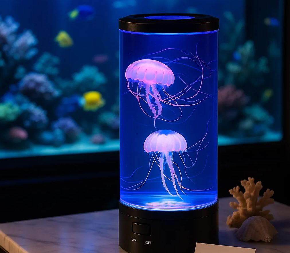 Luxury LED Jellyfish Lamp – Ambient Mood Night Light for Home & Bedroom Décor