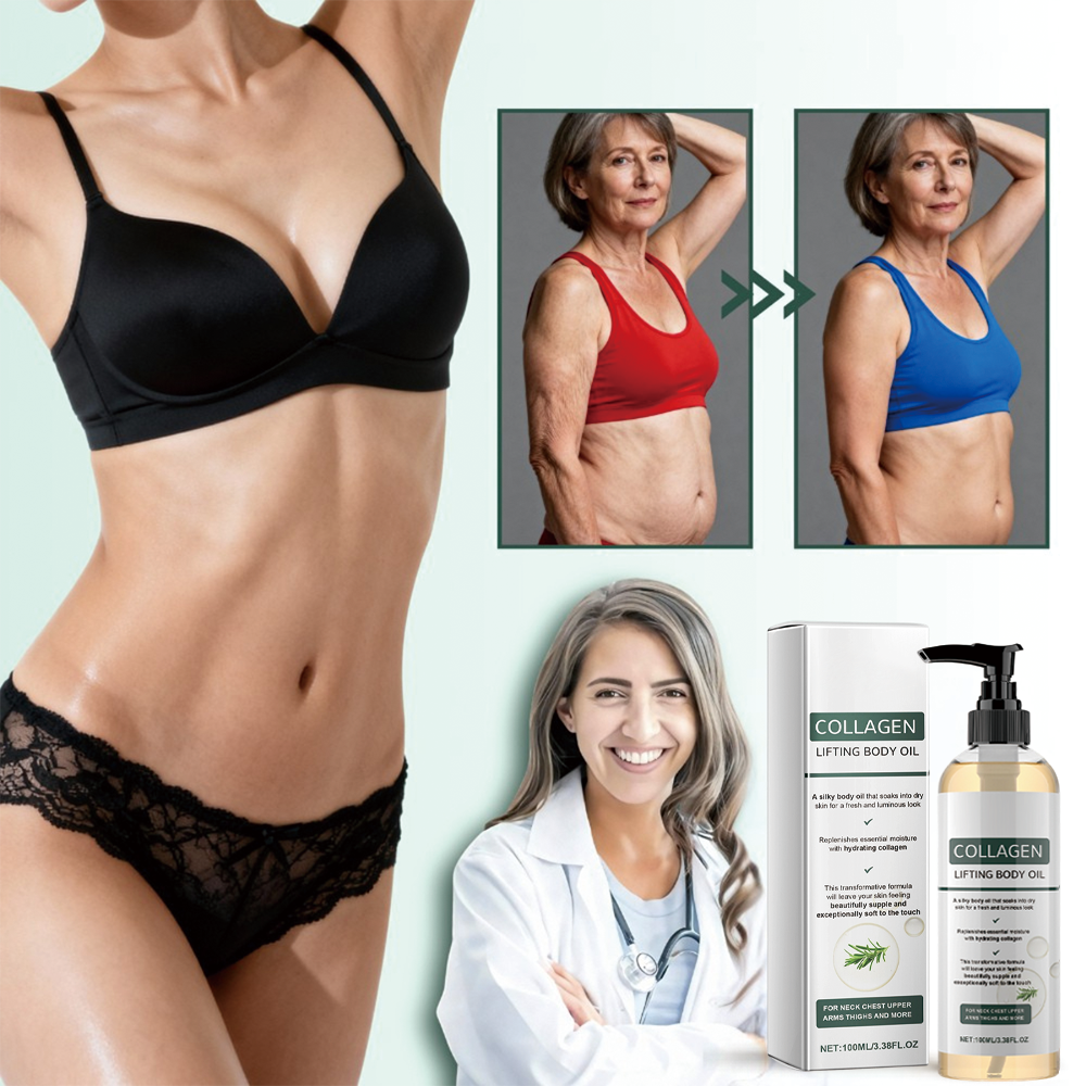 Puredermmed™ Collagen Oil | Strafft und hebt erschlaffte Haut innerhalb von 24 Stunden um 98 % an.