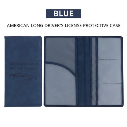 🚗 Car Registration & Insurance Document Holder | Premium PU Leather Organizer