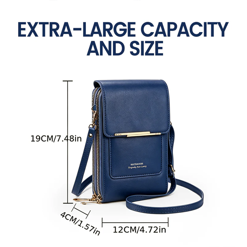 2026 Trendy Minimalist Elegant Women's Touchscreen Crossbody Phone Wallet