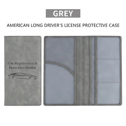 🚗 Car Registration & Insurance Document Holder | Premium PU Leather Organizer