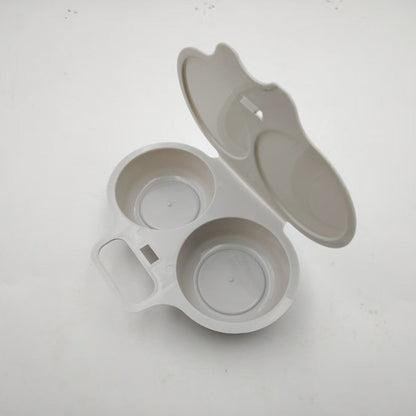 Microwave Egg Poacher——Dual‑cavity, non‑stick & easy clean. Healthier than frying – stock up & save! 🏠✅