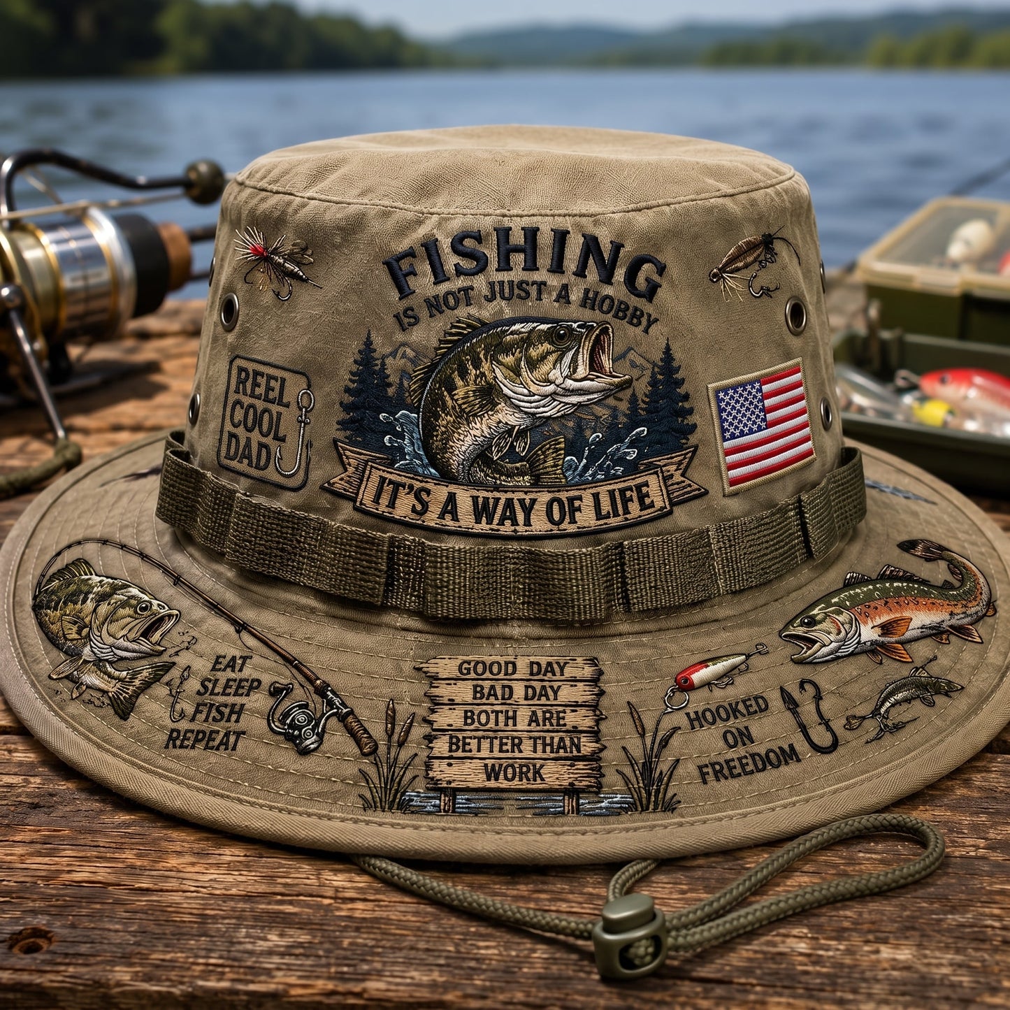 Fishing Is a Way of Life Boonie Hat