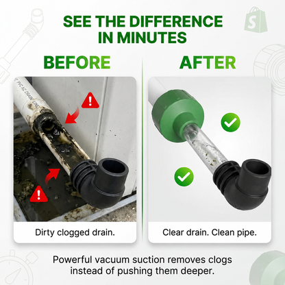 ✨AC Drain Line Cleaner Tool -⚡Clears stubborn AC drain clogs in minutes(🔥Fit for most residential HVAC drain lines)