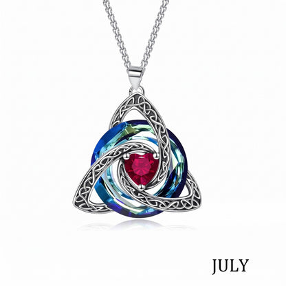 🔥 Last Day 50% OFF –♾️💖Birthstone Celtic Knot Necklace for Women