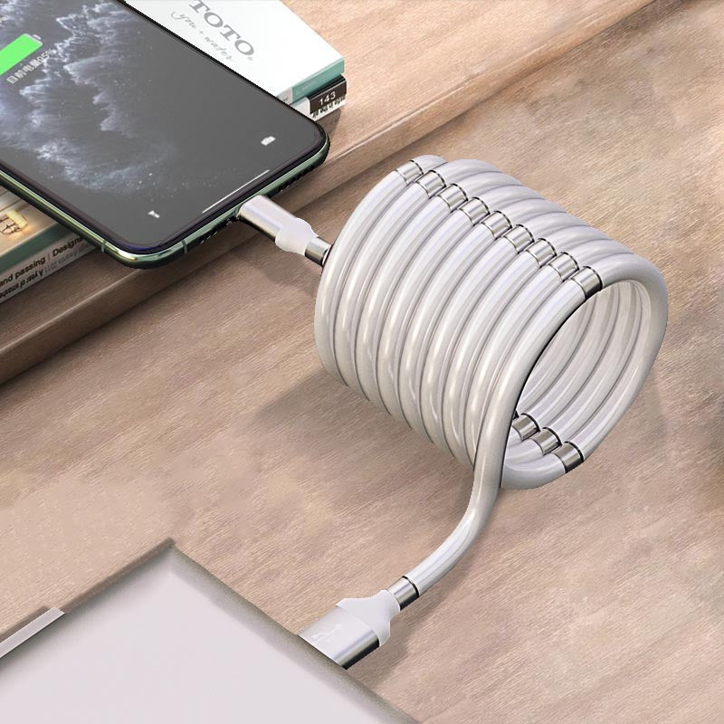 Data Cable with Magnetic Storage