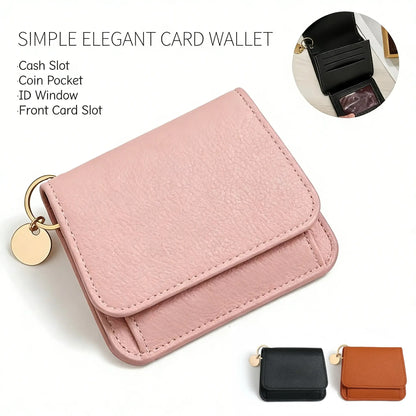 RFID Short Wallets for Women – Fashionable Card Holder with Key Ring & Coin Purse