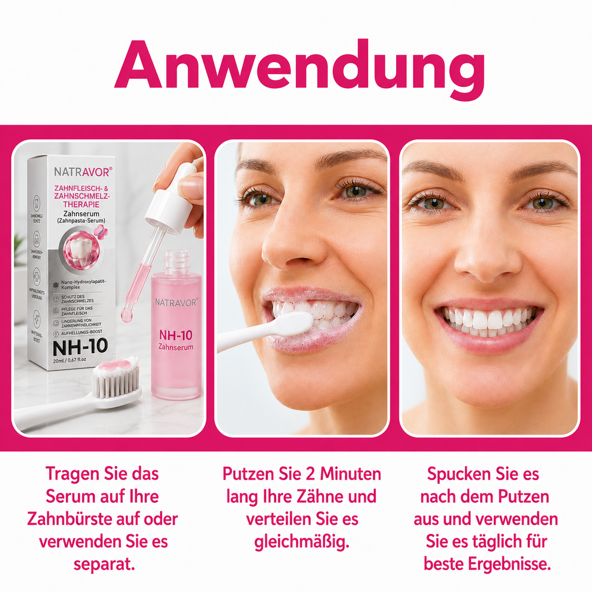🦷Natravor® Thismile NH-10 Zahnpasta-Serum für Zahnschmelz und Zahnfleisch