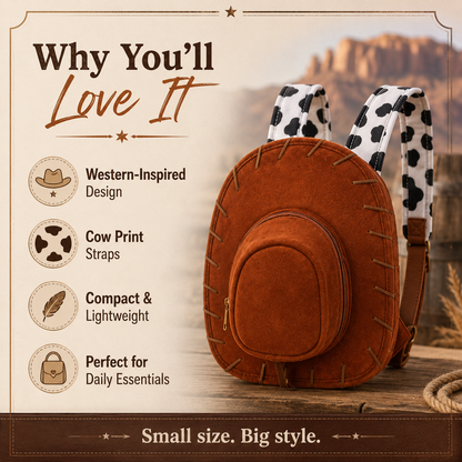 🎁 Western Dream Backpack | Unique Cowboy Style Gift Bag for Her