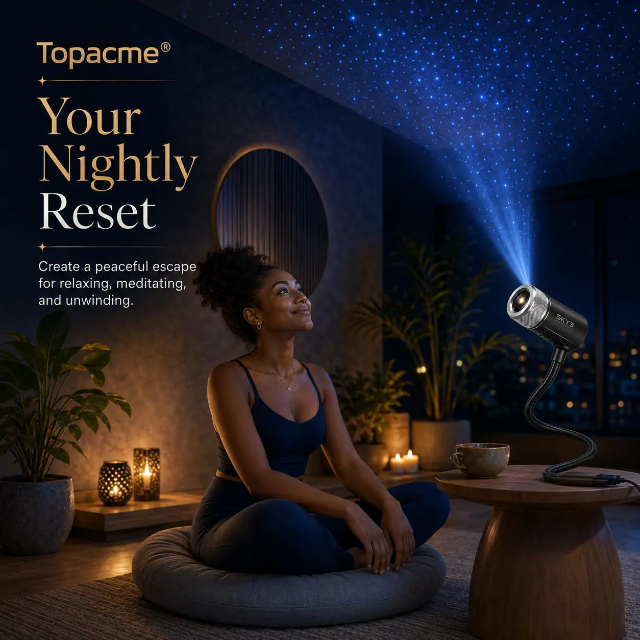 Topacme Celestial Focus USB Projector