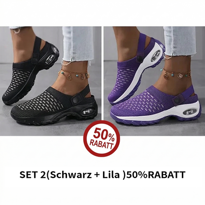 Orthopädische Clogs mit Luftkissen-Stütze zur Entlastung von Rücken und Knien
