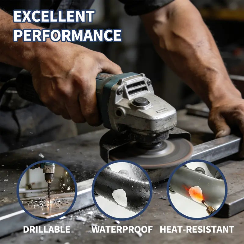 Steel Reinforced Epoxy Repair Putty — Universal Glue for Metal, Wood, Plastic