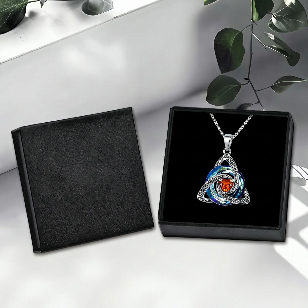 🔥 Last Day 50% OFF –♾️💖Birthstone Celtic Knot Necklace for Women