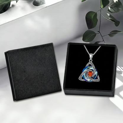 🔥 Last Day 50% OFF –♾️💖Birthstone Celtic Knot Necklace for Women
