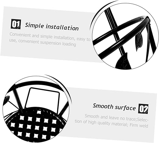 1pc Small Leaf Flower Basket Outdoor Decor Metal Fence Hanging Flower Pot Holder Railing Planter Hanger Hanging Planter Pots for Plants Flower Hanging Holder Window Leaves Iron