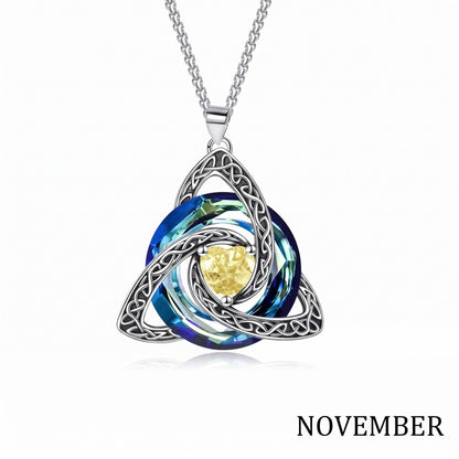 🔥 Last Day 50% OFF –♾️💖Birthstone Celtic Knot Necklace for Women