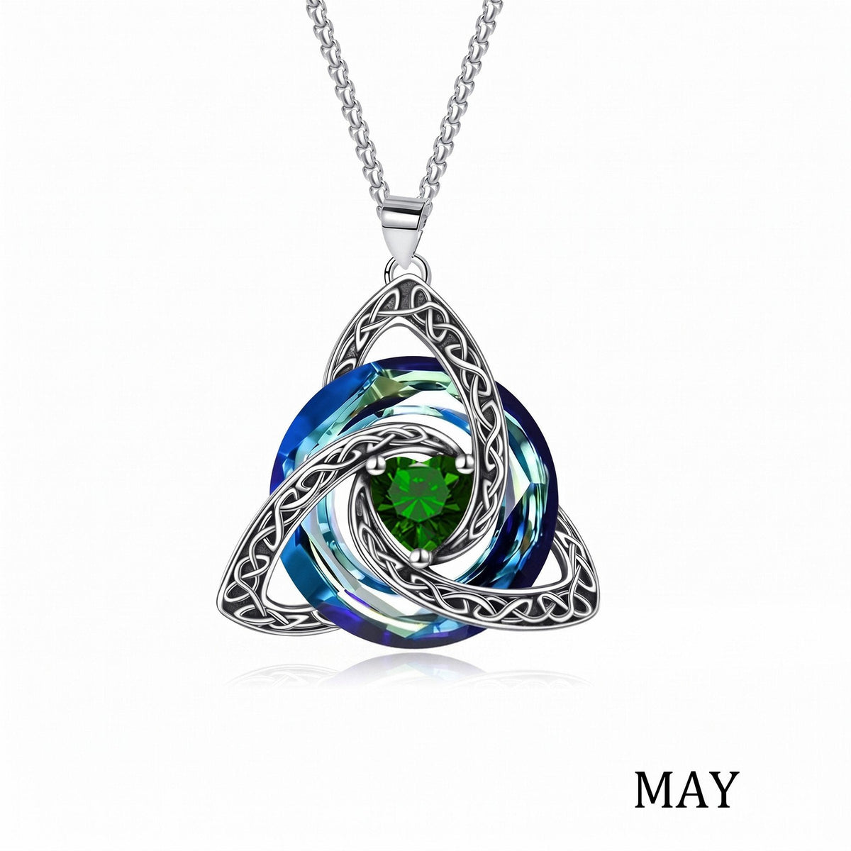 🔥 Last Day 50% OFF –♾️💖Birthstone Celtic Knot Necklace for Women