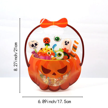 🎃50 Pcs Halloween Goodie Bags Plastic Candy Bag