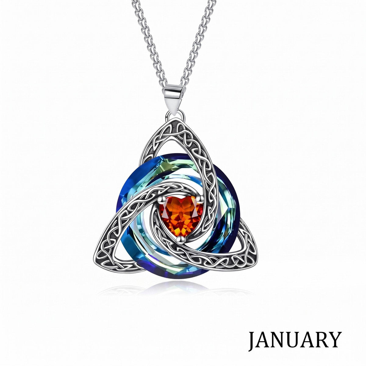 🔥 Last Day 50% OFF –♾️💖Birthstone Celtic Knot Necklace for Women