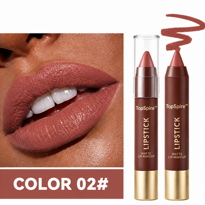TopSpire™ Luxury Matte Lipstick – Soft Velvet Finish & All-Day Color