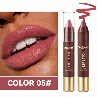 TopSpire™ Luxury Matte Lipstick – Soft Velvet Finish & All-Day Color