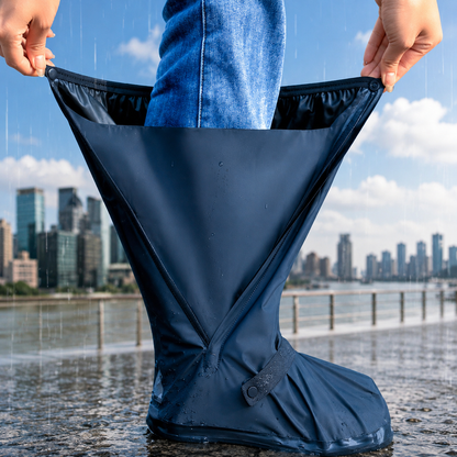 Reusable Waterproof Anti-Slip Rain Shoe Covers
