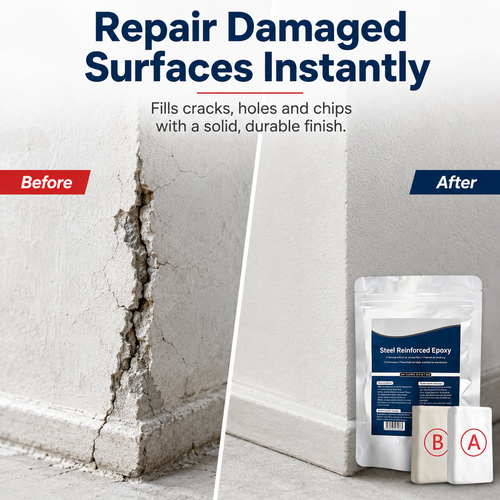 Steel Reinforced Epoxy Repair Putty — Universal Glue for Metal, Wood, Plastic