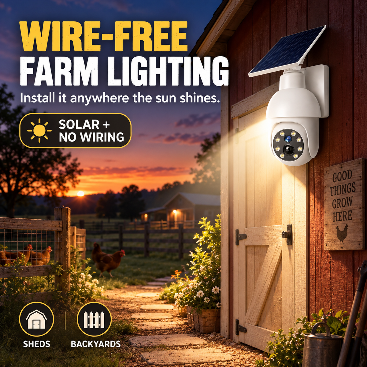 ⏰Final 6 Hours Sale 50% OFF🔥🔥 - Solar-Powered Simulated Surveillance Camera Street Light