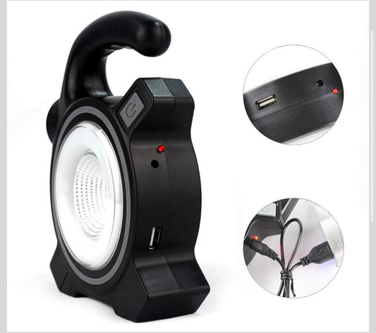 Luxury Solar Powered LED Camping & Emergency Light – Portable Rechargeable Flashlight