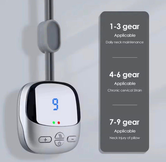 Smart Electric Neck Massager with Heat Therapy & Adjustable Intensity – Relaxation and Pain Relief Device