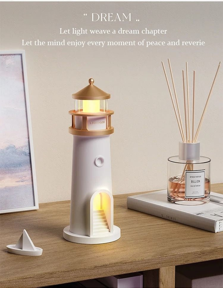 Premium Lighthouse Night Lamp  Decorative Bedroom Table Lamp, Cozy Home Décor