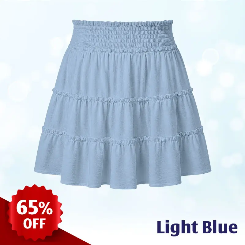 MiraSkort™ - High-Waisted Ruffle Skort with Hidden Shorts & Pockets