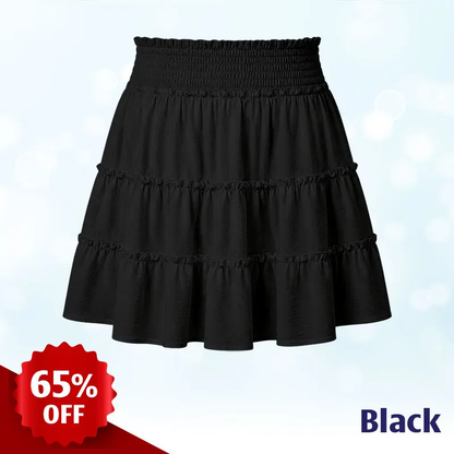 MiraSkort™ - High-Waisted Ruffle Skort with Hidden Shorts & Pockets