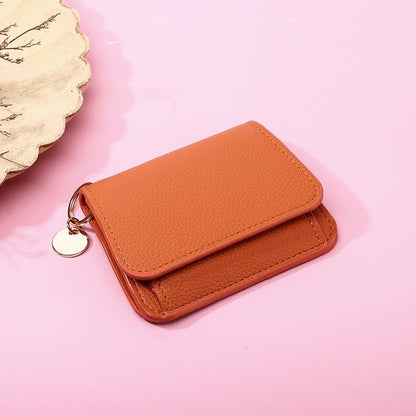 RFID Short Wallets for Women – Fashionable Card Holder with Key Ring & Coin Purse