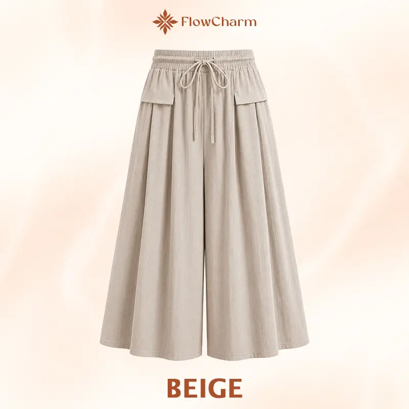 Temuvo - Pull-On Capri Culottes for Women