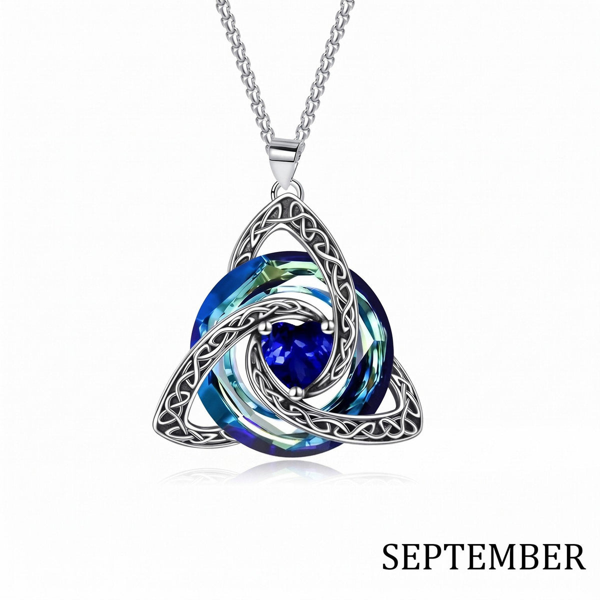 🔥 Last Day 50% OFF –♾️💖Birthstone Celtic Knot Necklace for Women