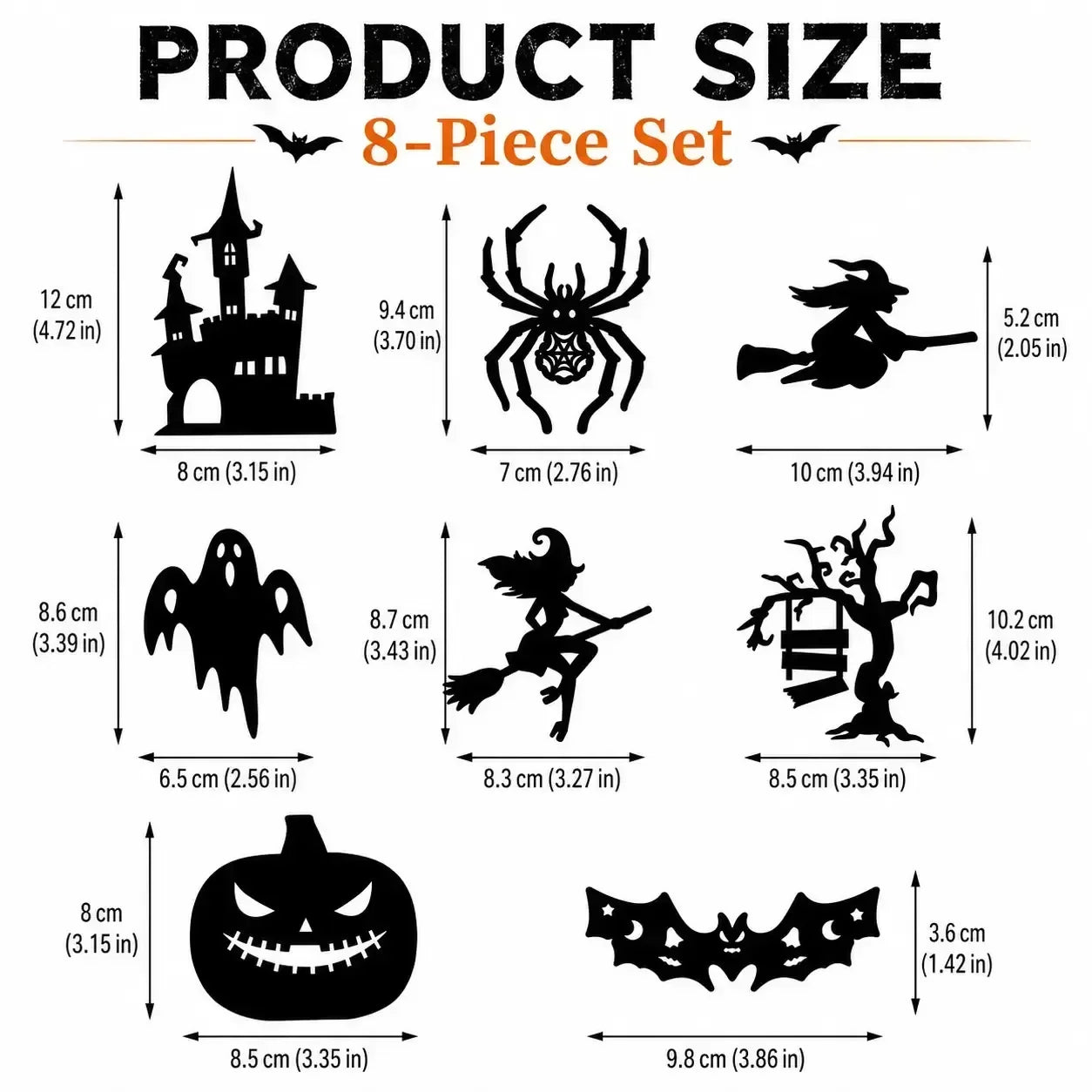 Halloween LED Silhouette Wall Light Stickers