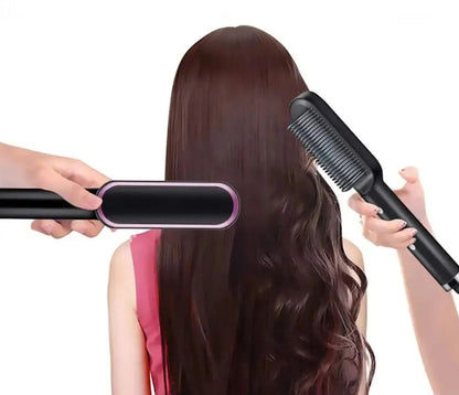 Luxury Electric Hair Straightening Brush – 4-in-1 Professional Styling Comb