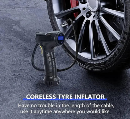 Premium Wireless Digital Tire Inflator with LCD Display – Fast Portable Air Pump