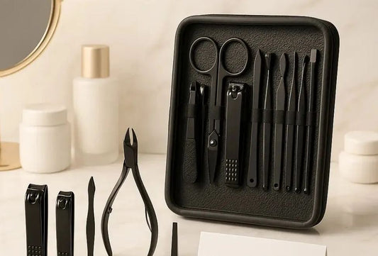 Luxury Manicure & Pedicure Kit | Premium Stainless Steel Grooming Set