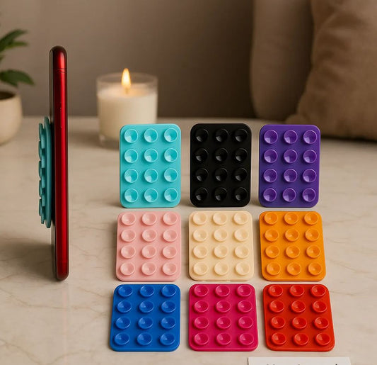 Multi-Color Suction Grip Pad for Mobile & Accessories – Anti-Slip Universal Holder