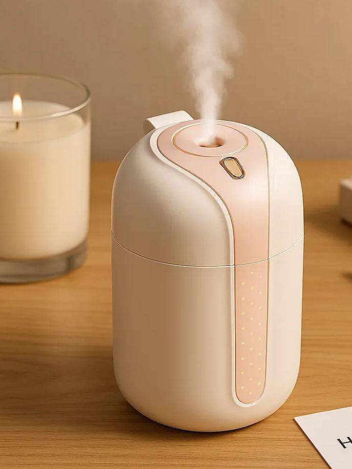 Mini Nano Mist Humidifier – Air Purifier & Skin Hydrator (0.2µm Ultra-Fine Mist)