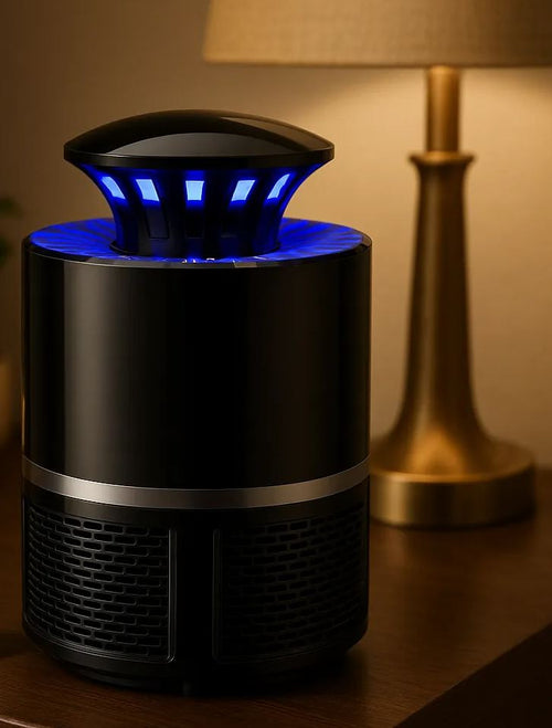 Premium Mosquito Killer Lamp – Silent Suction Trap with UV Light Attractant (USB Powered)