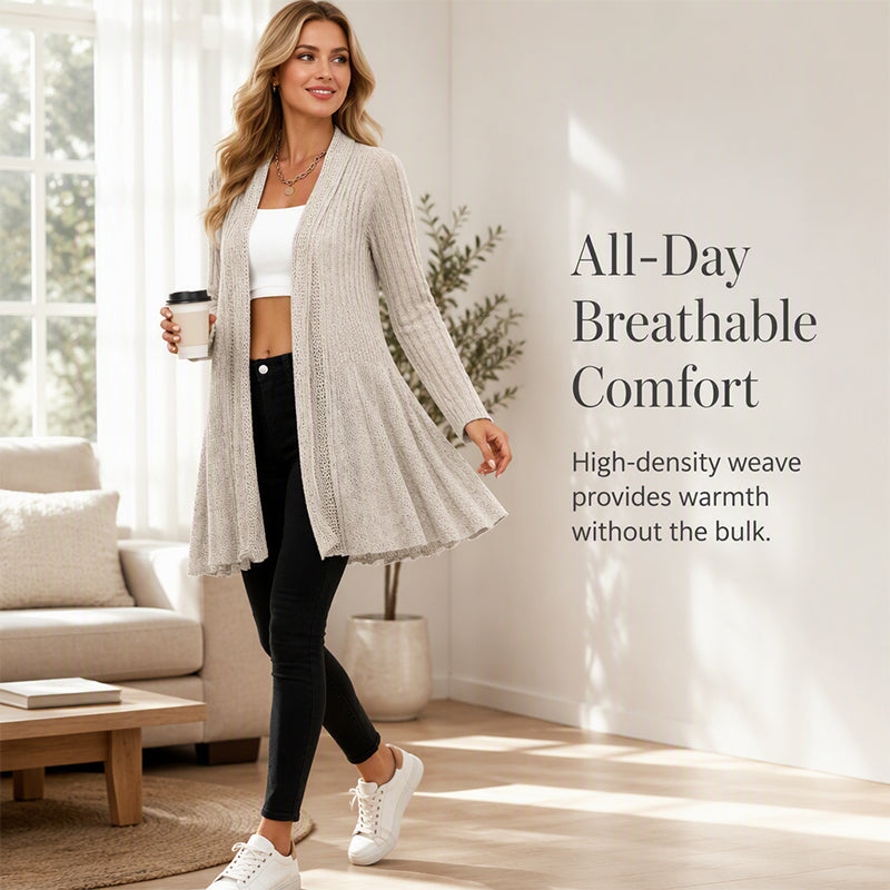 🌸LAST DAY SALE ONLY $32.99!!🌻🧥Women's Soft Knit Open-Front Cardigan – Elegant & Easy to Layer
