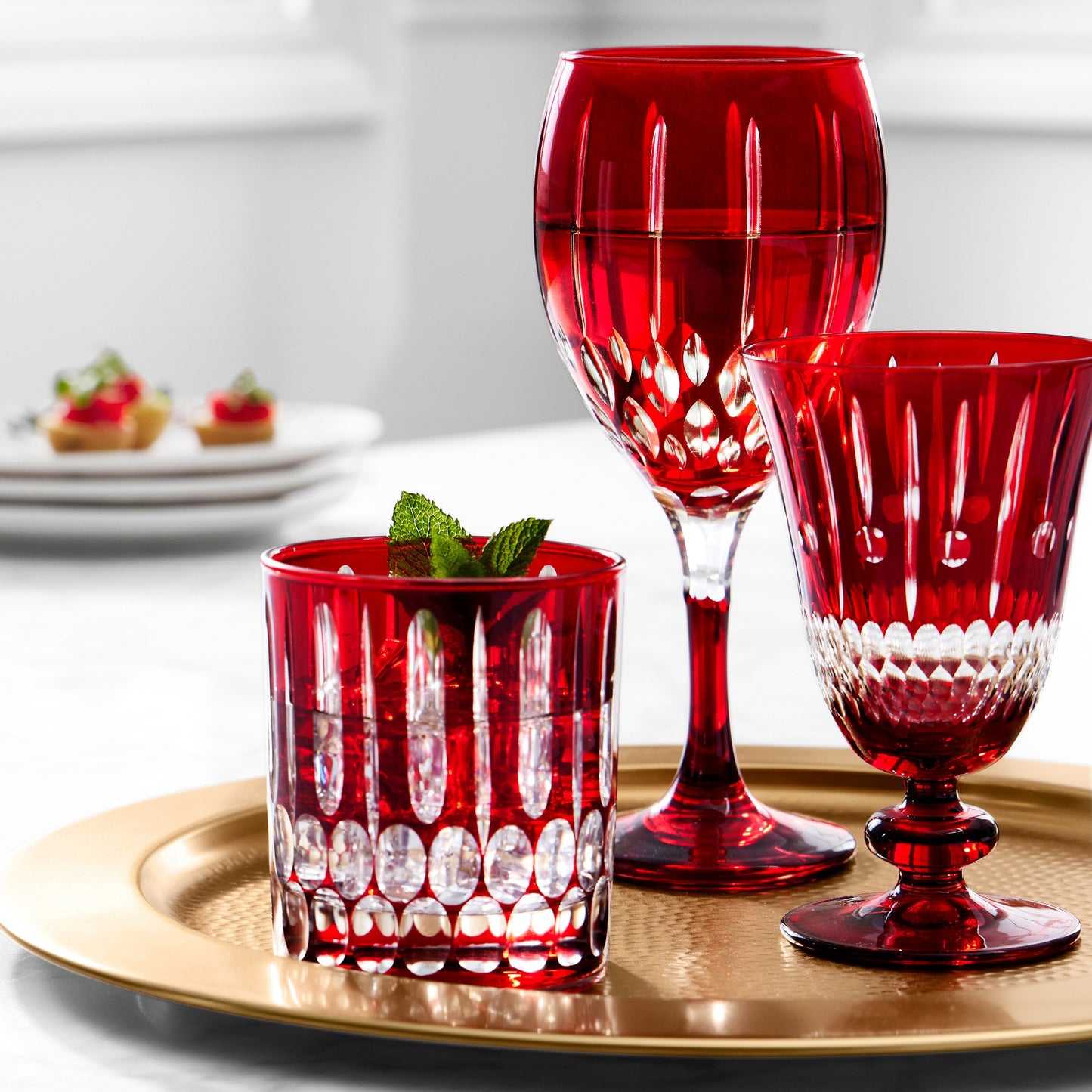 Modern Classic Jewelry Cut Glassware Collection